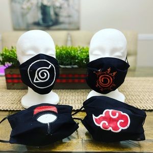 Embroidered Naruto facemask